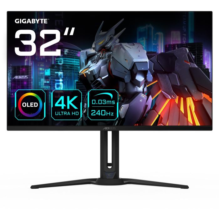 Gigabyte FO32U2 Monitor de 32" 4K OLED (3840x2160) HDR400 0.03ms 240Hz 2xHDMI DP USB-C Speakers Negro
