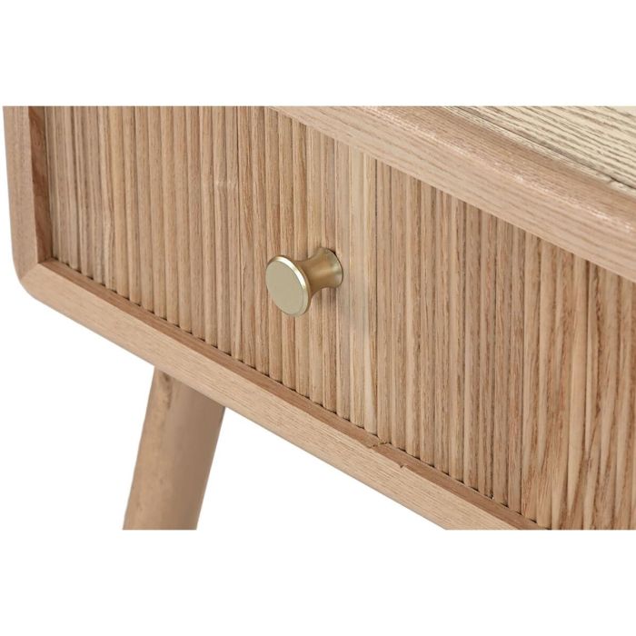 DKD Home Decor Mesita de Noche Scandi de Pino y MDF Natural 32 x 52 x 40 cm con 1 Cajón 2 DKD Home Decor Mesita de Noche Scandi de Pino y MDF Natural 32 x 52 x 40 cm con 1 Cajón 2