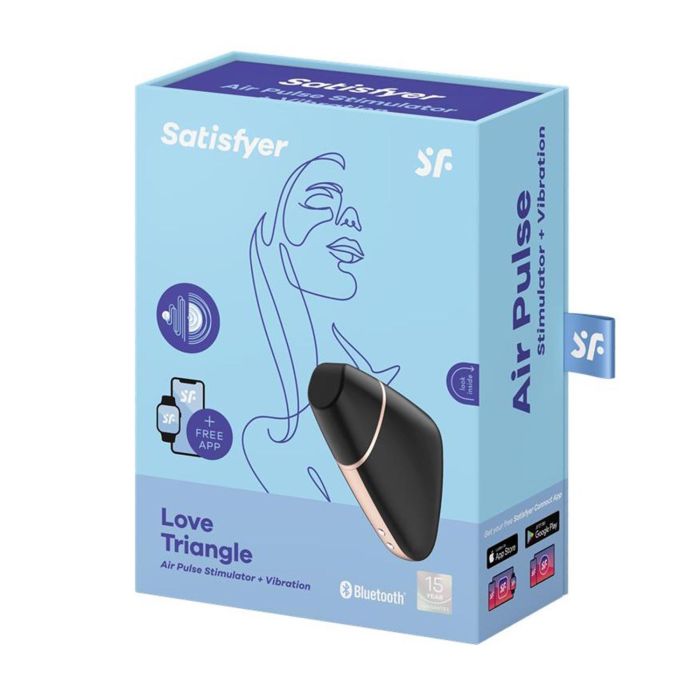 Satisfyer Love triangle estimulador negro negro con bluetooth Satisfyer Love triangle estimulador negro negro con bluetooth