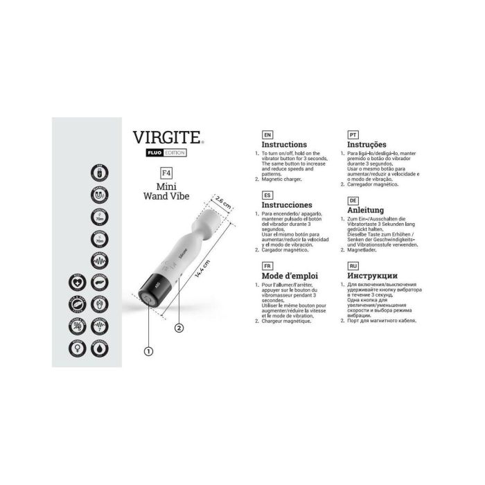 Masajeador Virgite Silicona 8 Masajeador Virgite Silicona 8