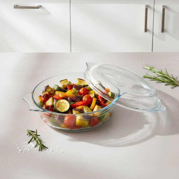 Cacerola Redonda Tapa Boro Ocuisine Vidrio Ô Cuisine 27x24x11 cm - 2,3+0,7 L 2