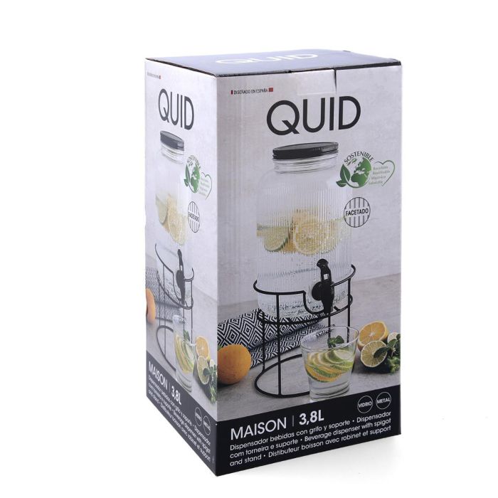 Dispensador de Bebidas Vidrio Maison Quid 4 L (2 Unidades) 5 Dispensador de Bebidas Vidrio Maison Quid 4 L (2 Unidades) 5