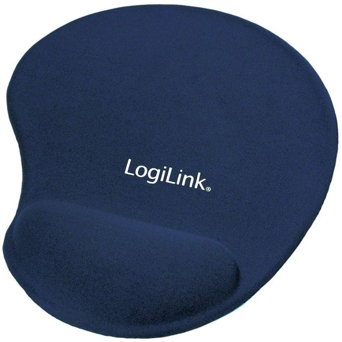 LogiLink Mauspad mit Silikongel Handballenauflage Blau 2