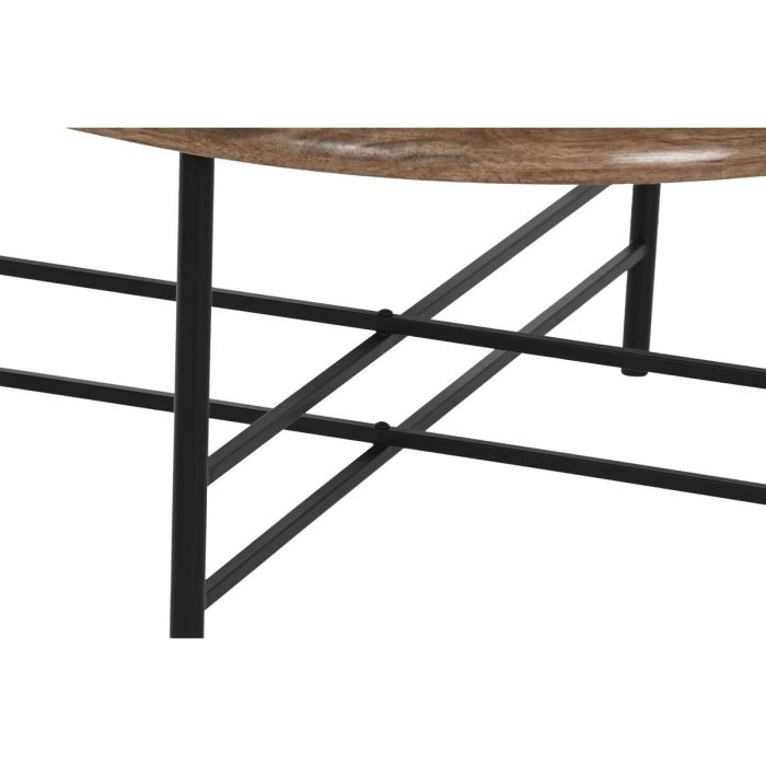 Mesa Centro Loft DKD Home Decor Negro Natural 81 x 38 x 76 cm 2