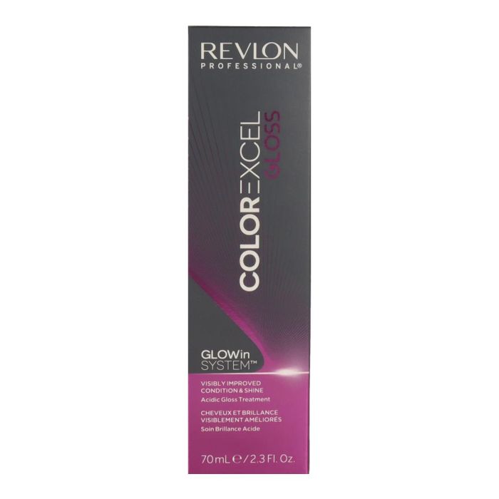 Revlon 8.04 Sweet Apricot Color Excel Gloss: Tono Rubio Claro Cobrizo Suave sin Amoníaco, pH Ácido, Brillo Gloss 70ml