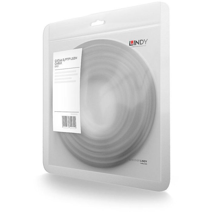LINDY 47637 Cable Patch Cat.6A S/FTP TPE Gris 10m 1
