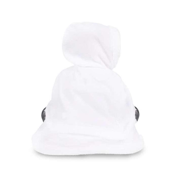 Disfraz monada blanca navidad vestido con enaguas y cubrehombros con capucha talla 12-24 m 2 Disfraz monada blanca navidad vestido con enaguas y cubrehombros con capucha talla 12-24 m 2
