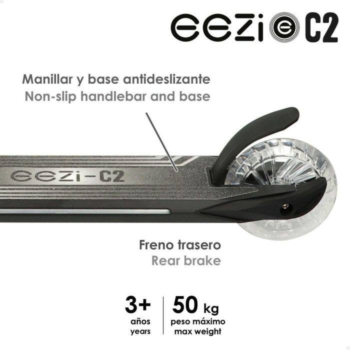 Patinete Eezi Negro 2 Unidades 3 Patinete Eezi Negro 2 Unidades 3