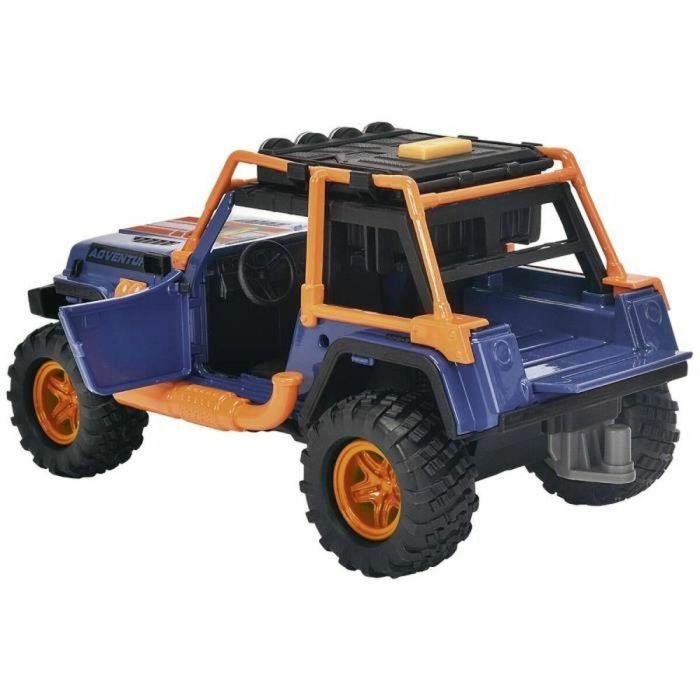 Dickie - Dinosaur Commander - 1 Jeep Wrangler con remolque + 1 figura articulada + 2 dinosaurios 1