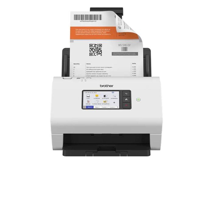 Brother ADS-4900W ADS4900WRE1 Escáner Documental Profesional 120 ppm Doble Cara ADF 100 Hojas WiFi LAN USB 3.0 Brother ADS-4900W ADS4900WRE1 Escáner Documental Profesional 120 ppm Doble Cara ADF 100 Hojas WiFi LAN USB 3.0