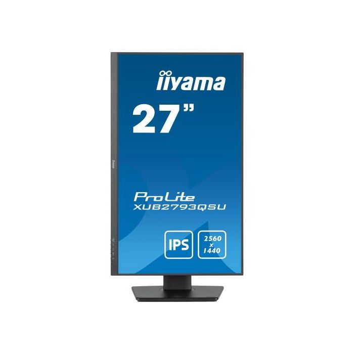 Iiyama Pantalla XUB2793QSU-B7 27" IPS WQHD 100Hz con Soporte Ajustable en Altura 1