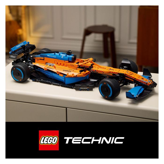 Lego 42141 Technic The McLaren Formula 1 2022 Race Car, modelo a escala F1, kit de construcción para adultos