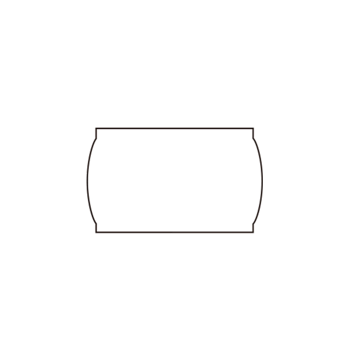 Meto Etiquetas Marcaprecios Onduladas M-3219 32x19 mm Lisa Removible Blanca Rollo 1000 etiquetas 1