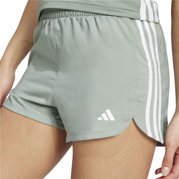 Pantalones Cortos Deportivos para Mujer Adidas Pacer Wvn High Verde S 2