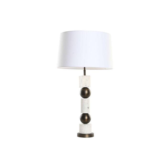 Lampara Sobremesa Item Home DKD Home Decor Bronce Blanco 50 x 87 x 50 cm Lampara Sobremesa Item Home DKD Home Decor Bronce Blanco 50 x 87 x 50 cm