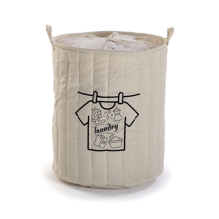 Versa Cesto de Ropa Blanco 54 cm Versa Cesto de Ropa Blanco 54 cm