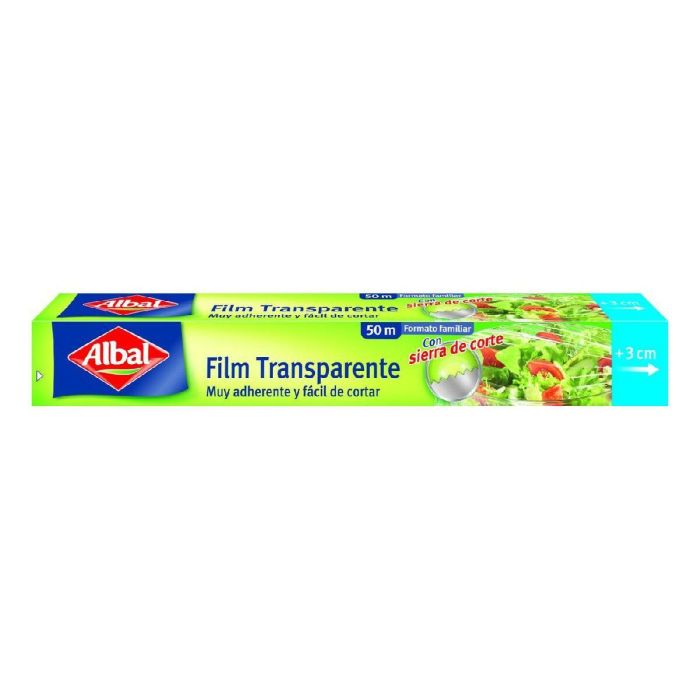 Albal Film Transparente con sistema corte fácil 50 metros