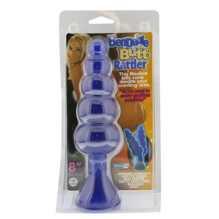 Plug Anal NMC BENDABLE BUTT RATTLER Azul 1