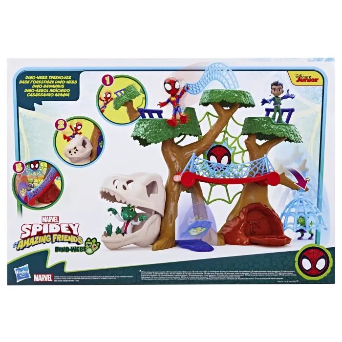 Hasbro SPI1721286199707 Base Forestal con Dino-Webs de Spidey y sus Amigos Figuras de Superhéroes y Accesorios Juguete a Partir de 3 Años 4