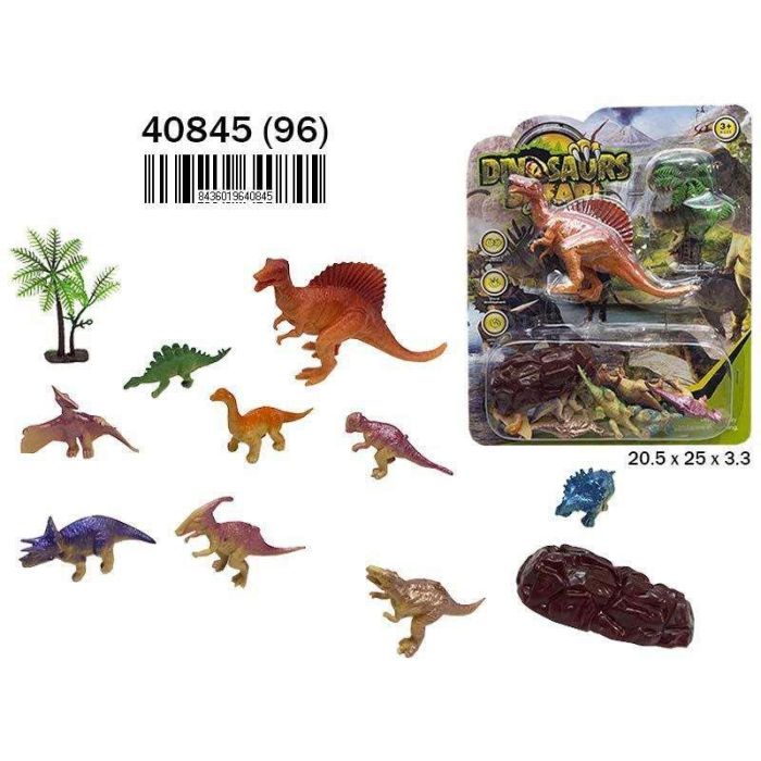 Figuras dinosaurios de 2 tamaños en blister Figuras dinosaurios de 2 tamaños en blister