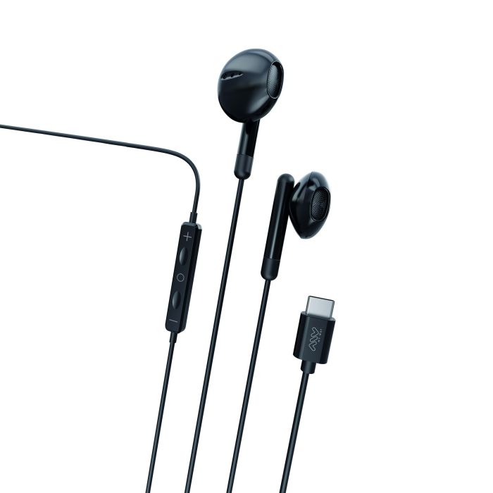 Myway Auriculares Mwhph0033 Negro con Cable USB Tipo C para Dispositivos con USB Tipo C Myway Auriculares Mwhph0033 Negro con Cable USB Tipo C para Dispositivos con USB Tipo C