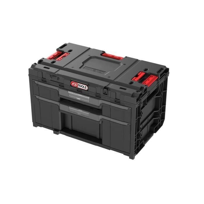 Ks Tools Caja de herramientas 850.0385F - 2 cajones - Almacenamiento modular - Impermeable