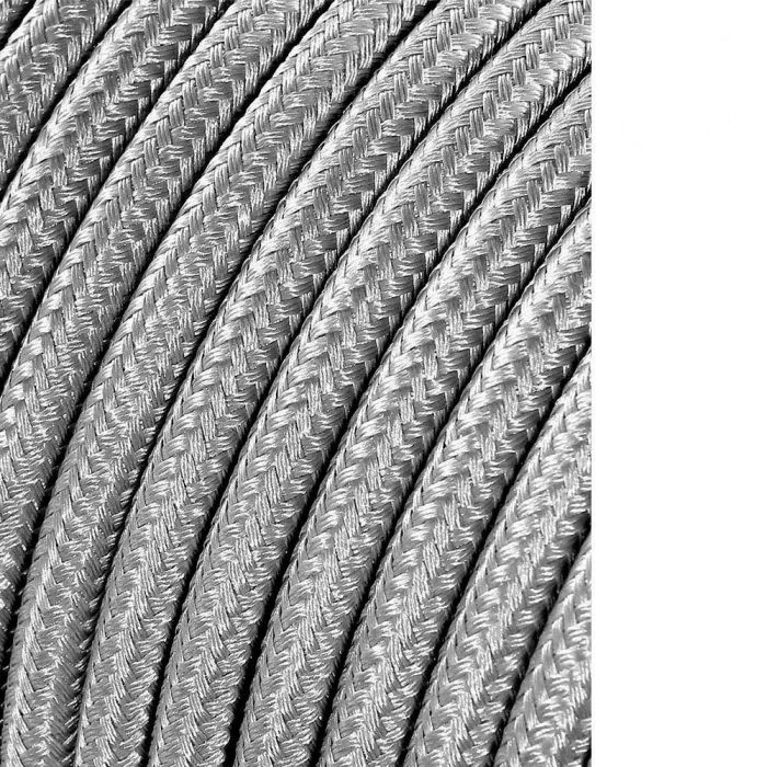Edm Carrete cable cordón tubular H03VV-F 2x0,75 mm² plata 5 m 0 Edm Carrete cable cordón tubular H03VV-F 2x0,75 mm² plata 5 m 0