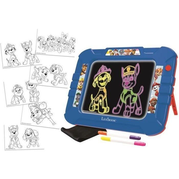 PAT 'PATROUILLE Pizarra para dibujar luz neón con rotuladores y modelos de color - LEXIBOOK PAT 'PATROUILLE Pizarra para dibujar luz neón con rotuladores y modelos de color - LEXIBOOK