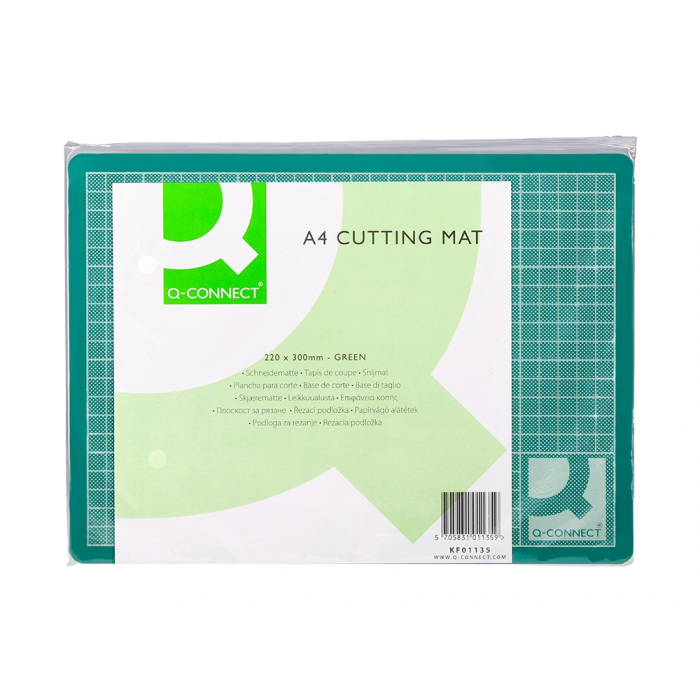 Q-connect Plancha de Corte Din A4 3 mm Grosor Color Verde 9