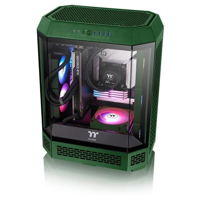 Thermaltake CT120 EX ARGB Ventilador PC 120mm Refrigeración Sync Racing Green 3 Unidades (500-2000 RPM) 5 Thermaltake CT120 EX ARGB Ventilador PC 120mm Refrigeración Sync Racing Green 3 Unidades (500-2000 RPM) 5
