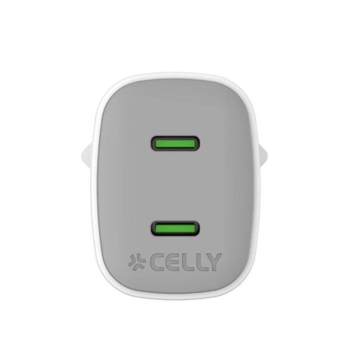 Cargador de Pared Celly UPTC2USBC45WWH Blanco 9 Cargador de Pared Celly UPTC2USBC45WWH Blanco 9