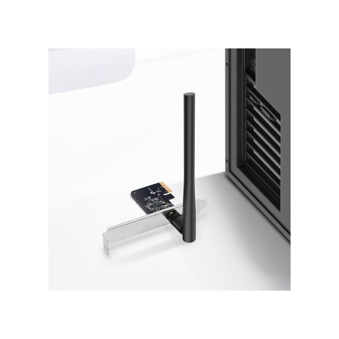 TP-Link Archer T2E Adaptador PCI Express WiFi AC600 Doble Banda 433 Mbps 5GHz + 200 Mbps 2.4GHz, 1 Antena, Compatible con WPA3 y MU-MIMO para Windows 11/10