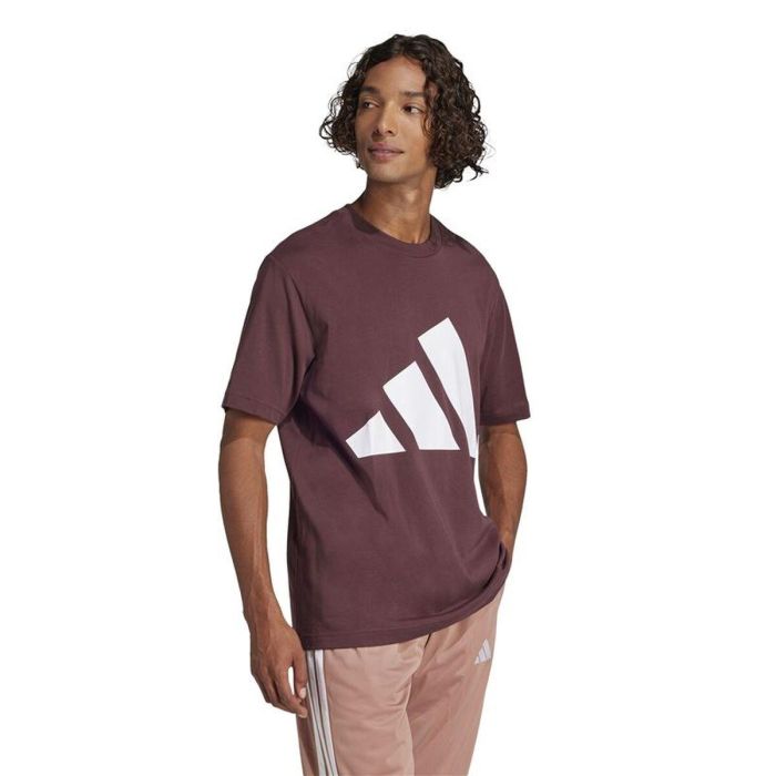 Camiseta de Manga Corta Hombre Adidas Big Logo Sj Granate 9-10 Años 3