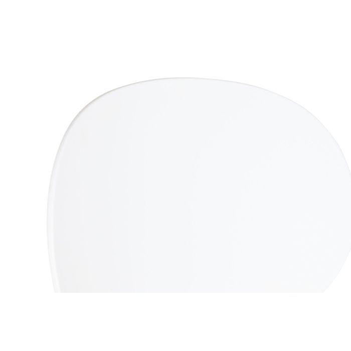 DKD Home Decor Shenglong 1 Taburete Scandi Urban Blanco Negro 50 x 51 x 104 cm 2