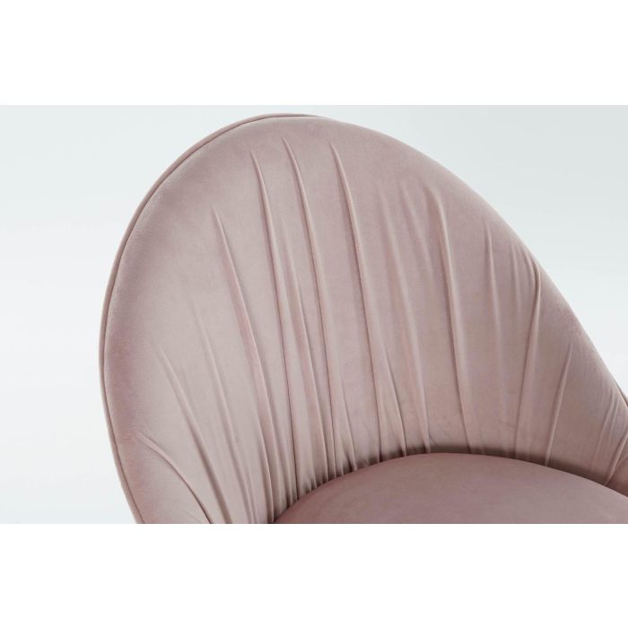 DKD Home Decor Silla Glam Rosa Velvet, Metal y Poliéster 60x85x60 cm, Alto Asiento 54 cm, Desmontable, 120 kg Máx. 1 DKD Home Decor Silla Glam Rosa Velvet, Metal y Poliéster 60x85x60 cm, Alto Asiento 54 cm, Desmontable, 120 kg Máx. 1
