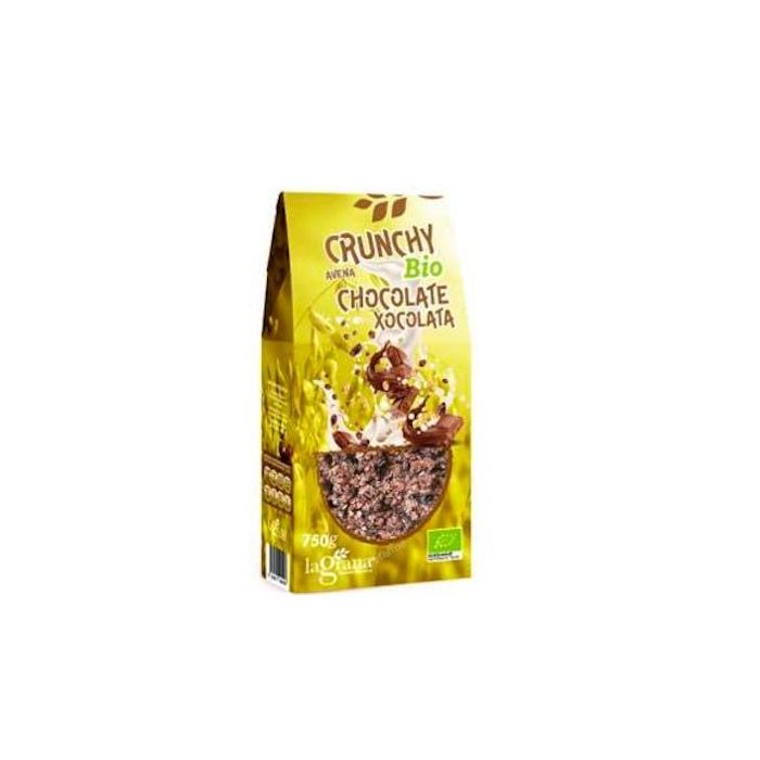 LA GRANA Muesli Crujiente de Avena con Chocolate Ecológico 750g