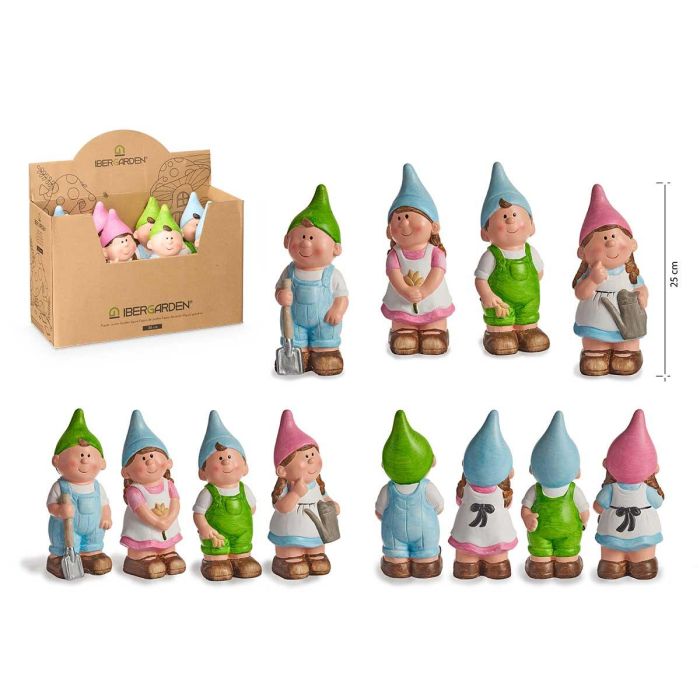 Duende de Cerámica 25 cm - Colores Vivos Azul, Verde, Rosa, Blanco - Ibergarden (16 Unidades) Duende de Cerámica 25 cm - Colores Vivos Azul, Verde, Rosa, Blanco - Ibergarden (16 Unidades)