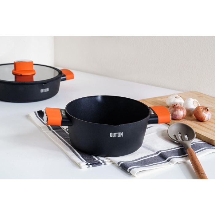 Cacerola con tapa 24 cm Quttin Gastro (6 Unidades) 8 Cacerola con tapa 24 cm Quttin Gastro (6 Unidades) 8