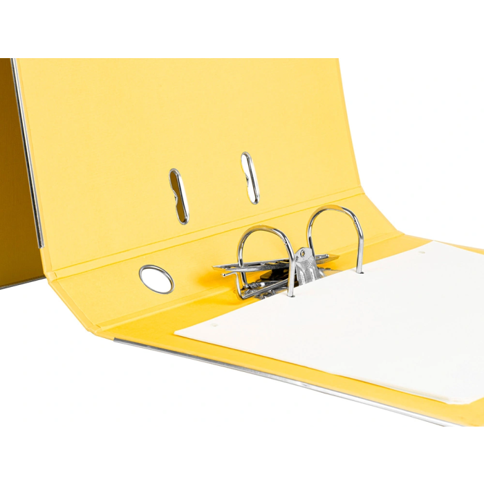 Liderpapel Archivador de Palanca Folio Documenta Forrado PVC, Rado, 52 mm, Amarillo 9