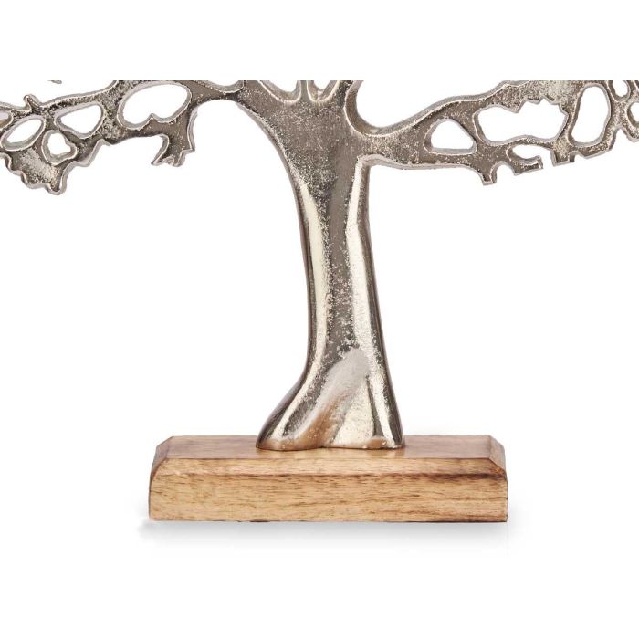 Arbol De La Vida Metal Plata Base Madera Giftdecor 31X33CM (6 Unidades) 2 Arbol De La Vida Metal Plata Base Madera Giftdecor 31X33CM (6 Unidades) 2