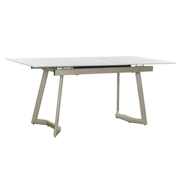 Mesa Comedor Glam DKD Home Decor Dorado Blanco 80 x 76 x 140 cm 4