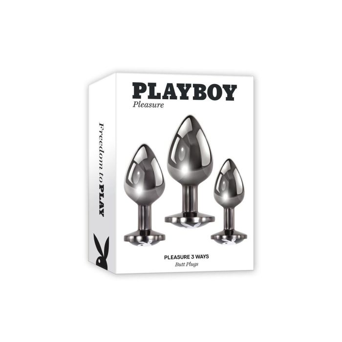 Plug Anal Playboy Playboy Plateado 2 Plug Anal Playboy Playboy Plateado 2