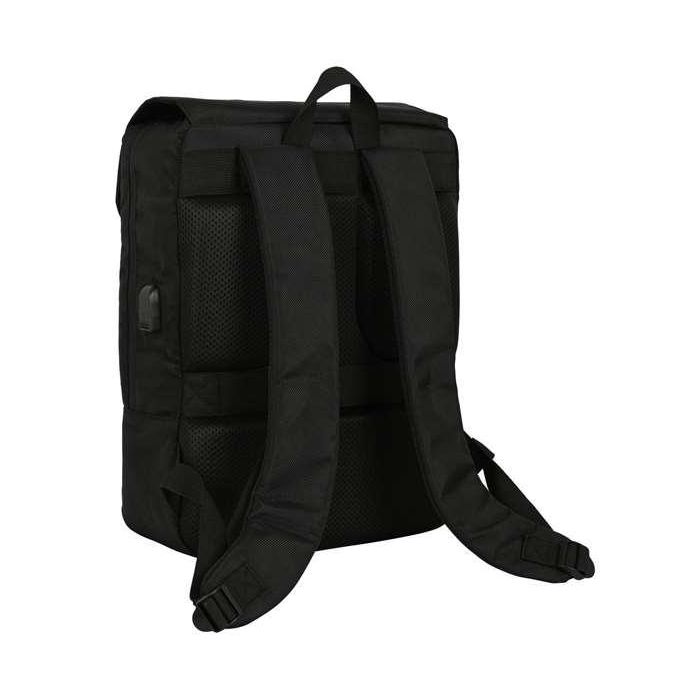 Safta Mochila con solapa portátil 13,3'' + USB Real Betis Balompié Premium Negra 29x39x12cm 6 Safta Mochila con solapa portátil 13,3'' + USB Real Betis Balompié Premium Negra 29x39x12cm 6
