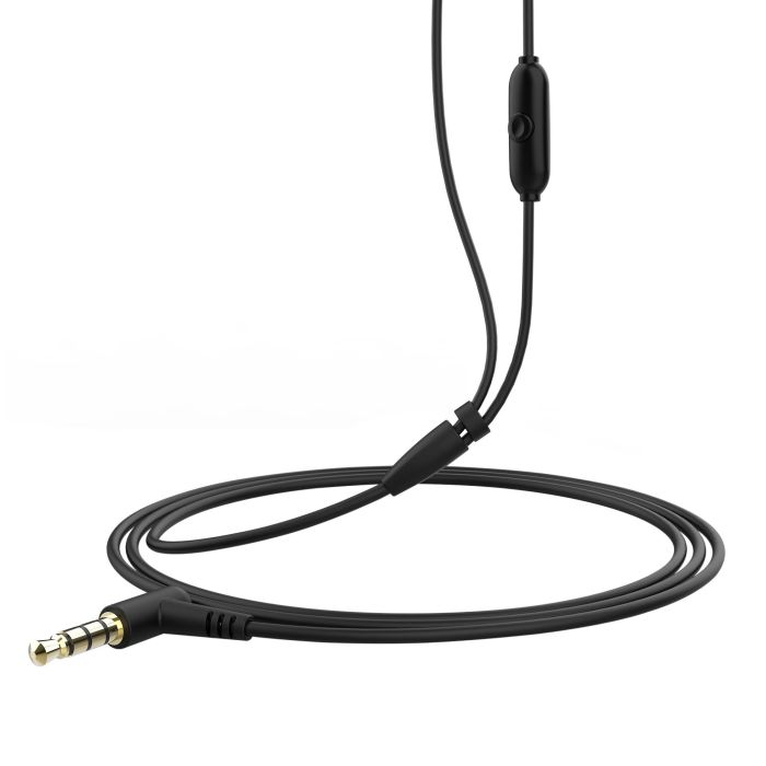 Muvit Auriculares E57 Negro con Micrófono, Almohadillas Ergonómicas y Certificación Ecológica 5