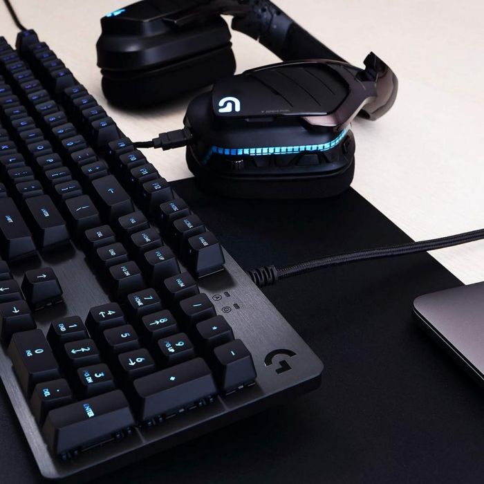Logitech G G512 Teclado mecánico para juegos LIGHTSYNC RGB Carbono, alto rendimiento con interruptores mecánicos y relé USB 2 Logitech G G512 Teclado mecánico para juegos LIGHTSYNC RGB Carbono, alto rendimiento con interruptores mecánicos y relé USB 2