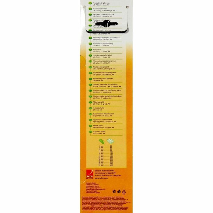 Canutillo para encuadernar Leitz CombBind Negro Plástico (100 Unidades) 2 Canutillo para encuadernar Leitz CombBind Negro Plástico (100 Unidades) 2