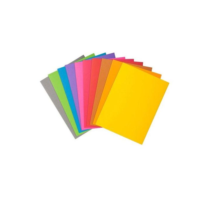 Exacompta Subcarpeta de papel DIN A4, colores surtidos, 80 g/m², certificado PEFC para organizar documentos.