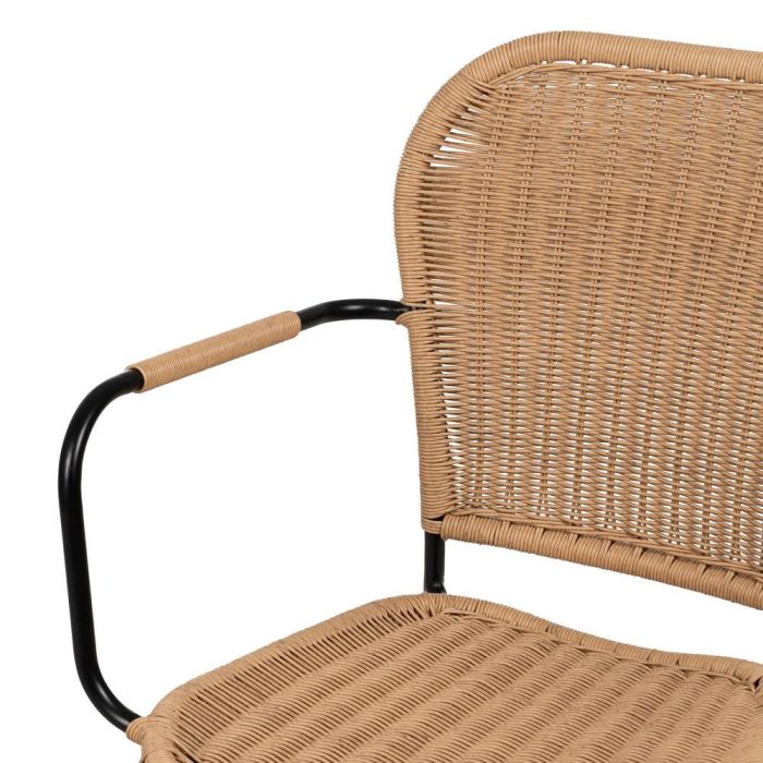 Silla Natural Pe-Acero Salón 57 X 57 X 87 cm