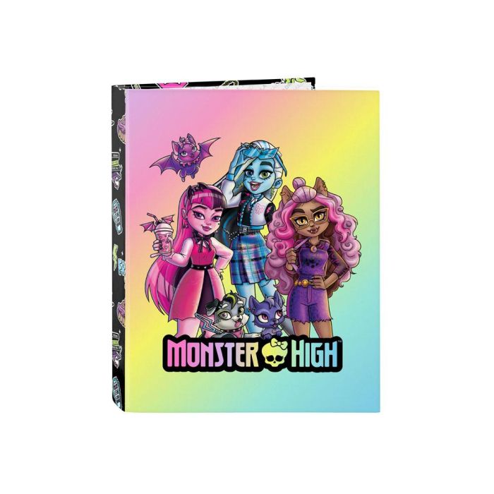 Safta Carpeta Folio Anillas Mixtas 4x25 mm Monster High "Creep"