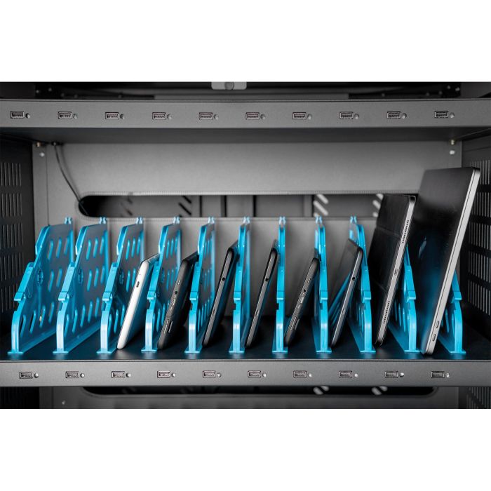 Digitus Carrito de Carga Móvil para 30 Portátiles/Tablets hasta 15.6 Pulgadas con USB-A, Negro 2